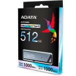 A-Data UE800 512 GB (aluminium (gebürstet), USB-C 3.2 (10 Gbit/s))