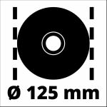 Einhell Winkelschleifer TC-AG 125/850 Kit (rot/schwarz, 850 Watt)