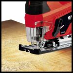 Einhell Power X-Change Akku-Stichsäge TC-JS 18 Li, 18Volt (rot/schwarz, Li-Ionen Akku 2,5Ah, Koffer E-Box Basic)