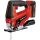 Einhell Power X-Change Akku-Stichsäge TC-JS 18 Li, 18Volt (rot/schwarz, Li-Ionen Akku 2,5Ah, Koffer E-Box Basic)