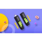ADATA UC300 USB-Stick 128 GB USB Typ-C 3.2 Gen 1 (3.1 Gen 1) Schwarz, Grün