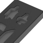 Wera 9840 Schaumstoffeinlage für Winkelschlüssel Set 1 (schwarz/grau, für Tool Rebel Werkstattwagen)