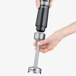 Severin Stabmixer SM 3772 (schwarz/edelstahl, 600 Watt, mit Zerkleinerer und Schneebesen)