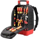 wiha Werkzeugrucksack electric Set (schwarz/rot, 27-teilig, mit Rucksack)