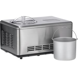 Severin 2-in-1 Eismaschine EZ 7406, mit Joghurtfunktion (edelstahl (gebürstet), für 2.000ml Eiscreme, 180 Watt Kompressor)