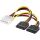 Goobay Stromadapter 5,25" auf 2x 15-Pin SATA (Retail)