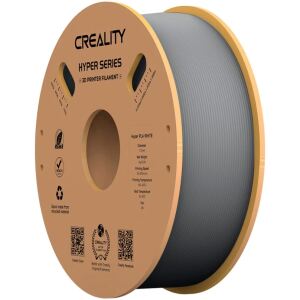 Creality Hyper PLA Filament Grey, 3D-Filament (1 kg, 1,75 mm, auf Rolle)