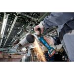 Bosch Power Tools Akku-Winkelschleifer GWS 18V-10 P Professional, Ø 125mm (blau/schwarz, 2x Li-Ionen Akku 5,0Ah, in L-BOXX)