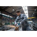 Bosch Power Tools Akku-Winkelschleifer GWS 18V-10 P Professional, Ø 125mm (blau/schwarz, 2x Li-Ionen Akku 5,0Ah, in L-BOXX)