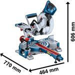 Bosch Power Tools Kapp-und Gehrungssäge GCM 305-216 D Professional, Kapp- und Gehrungssäge (blau, 1.200 Watt)