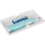 Oral-B Pro 1 Cross Action Caribbean Blue mit Reiseetui, Elektrische Zahnbürste (blau)