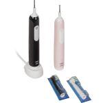 Procter & Gamble Pro 1 Duo Cross Action mit 2. Handstück, Elektrische Zahnbürste (schwarz/pink)