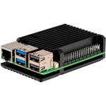 JYT Aluminiumgehäuse für Raspberry Pi 5 (schwarz, Armor Case Block)