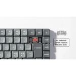 Keychron K3 Max (grau/orange, DE-Layout, Gateron Low Profile 2.0 Mechanical Red, Hot-Swap, Aluminiumrahmen, RGB)