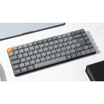 Keychron K3 Max (grau/orange, DE-Layout, Gateron Low Profile 2.0 Mechanical Red, Hot-Swap, Aluminiumrahmen, RGB)