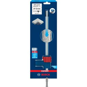 Bosch Power Tools EXPERT Hammerbohrer SDS Clean plus-8X Set, Ø 12mm (Arbeitslänge 200mm, Saugbohrer inkl. Absauganschluss)