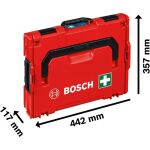 Bosch Power Tools DIN-konformes Erste-Hilfe-Set, in L-BOXX 102, Erste Hilfe (rot)