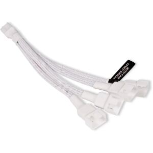 Alphacool Y-Kabelsplitter 4-Pin auf 4x 4-Pin PWM, 15cm (weiß)