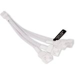 Alphacool Y-Kabelsplitter 4-Pin auf 4x 4-Pin PWM, 15cm (weiß)