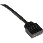 Alphacool Y-Kabelsplitter aRGB 3-Pin auf 2x 3-Pin, 60cm (schwarz, inkl. Steckverbinder)