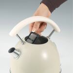 Ariete Vintage Wasserkocher Beige (beige, 2.000 Watt, 1,7 Liter)