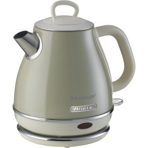 Ariete Vintage Wasserkocher Beige (beige, 1.630 Watt, 1 Liter)