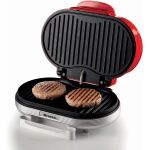Ariete Hamburger-Grill Party Time (rot/silber, 1.200 Watt, 50s Style)