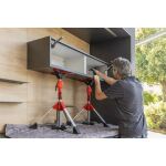 Bessey Decken-und Montagestütze STE90 (silber/rot, 575mm - 910mm, mit Pumpgriff)