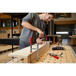 Bessey Ganzstahl-Tischzwinge GTR16B6 (silber/rot, 160 / 60, für Führungsschienen)
