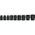 Bosch Power Tools PRO Impact Steckschlüsseleinsatz-Set 1/2", 9-teilig (schwarz, Standard)