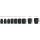 Bosch Power Tools PRO Impact Steckschlüsseleinsatz-Set 1/2", 9-teilig (schwarz, Standard)