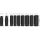 Bosch Power Tools PRO Impact Steckschlüsseleinsatz-Set 3/8", 9-teilig (schwarz, tief)