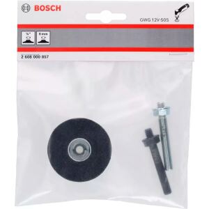Bosch Power Tools Stützteller 50mm mit R-Typ Aufnahme (schwarz, Quick Lock, für GWG 12V-50 S Professional)
