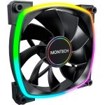 Montech RX140 PWM 140x140x25 (schwarz, 140 mm)