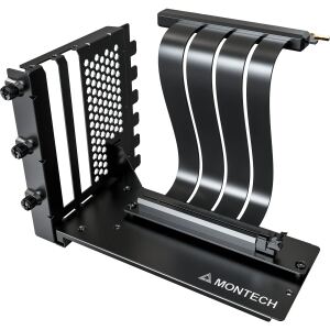 Montech Vertikales GPU Mounting Kit, PCIe 4.0 Riser-Kabel (schwarz, 20cm)