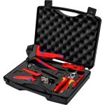 Knipex Werkzeugkoffer Photovoltaik, für Solar-Steckverbinder MC4 (schwarz, 7-teiliges Sortiment, für Kabel bis 10mm²)