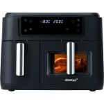 Steba Doppel-Heißluftfritteuse HF 9500 DUO (schwarz, 2.400 Watt, 2 Körbe 6 Liter + 3,5 Liter)