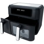 Steba Doppel-Heißluftfritteuse HF 9500 DUO (schwarz, 2.400 Watt, 2 Körbe 6 Liter + 3,5 Liter)