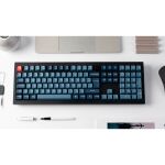 Keychron V6 Max (schwarz/blaugrau, DE-Layout, Gateron Jupiter Red, Hot-Swap, RGB)