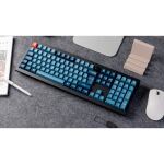Keychron V6 Max (schwarz/blaugrau, DE-Layout, Gateron Jupiter Red, Hot-Swap, RGB)