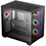 Deepcool CG530 4F  (schwarz, Tempered Glass x 2)