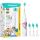 Happybrush ECO VIBE KIDS Agnes + 3 Refills, Elektrische Zahnbürste (weiß)