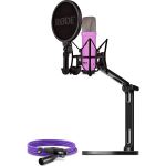 RODE NT1 Signature +XLR-Kabel+Desktop Studio Arm  (lila, Bundle)
