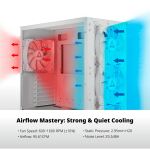 Montech HP140 ARGB PWM 140x140x25 (weiß, 140 mm)