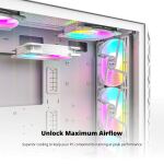 Montech HP140 ARGB PWM 140x140x25 (weiß, 3er Pack, 140 mm)