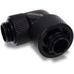 Alphacool Eiszapfen 16/10mm Anschraubtülle 90° drehbar G1/4 (schwarz, für weiche Schläuche (PVC, Silikon, Neoprene))