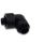 Alphacool Eiszapfen 16/10mm Anschraubtülle 90° drehbar G1/4 (schwarz, für weiche Schläuche (PVC, Silikon, Neoprene))