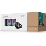 DeepCool LQ240 Prozessor Flüssigkeitskühlung 12 cm Schwarz 1 Stück(e)