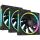 Deepcool FL12R (schwarz, Reverse 3er Pack, 120 mm)