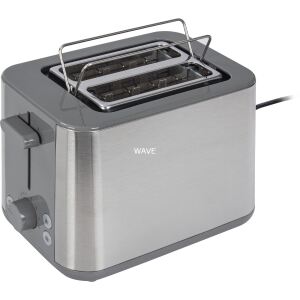 Braun Houshold Toaster PurShine HT 1510 GY (edelstahl/grau, 900 Watt, für 2 Scheiben Toast)